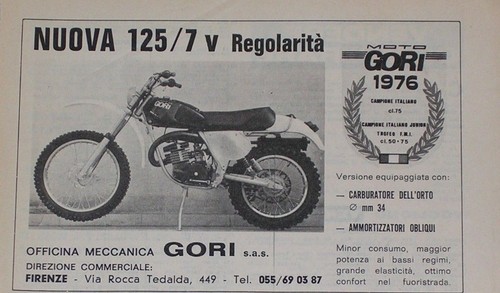 Advert pubblicità 1977 gori - pubblicità,